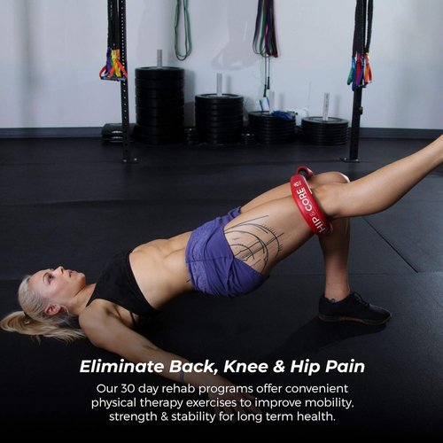 Crossover Symmetry Hip & Core System - Resistance Bands for Home Workouts | Strengthen Legs, Glutes & Hips