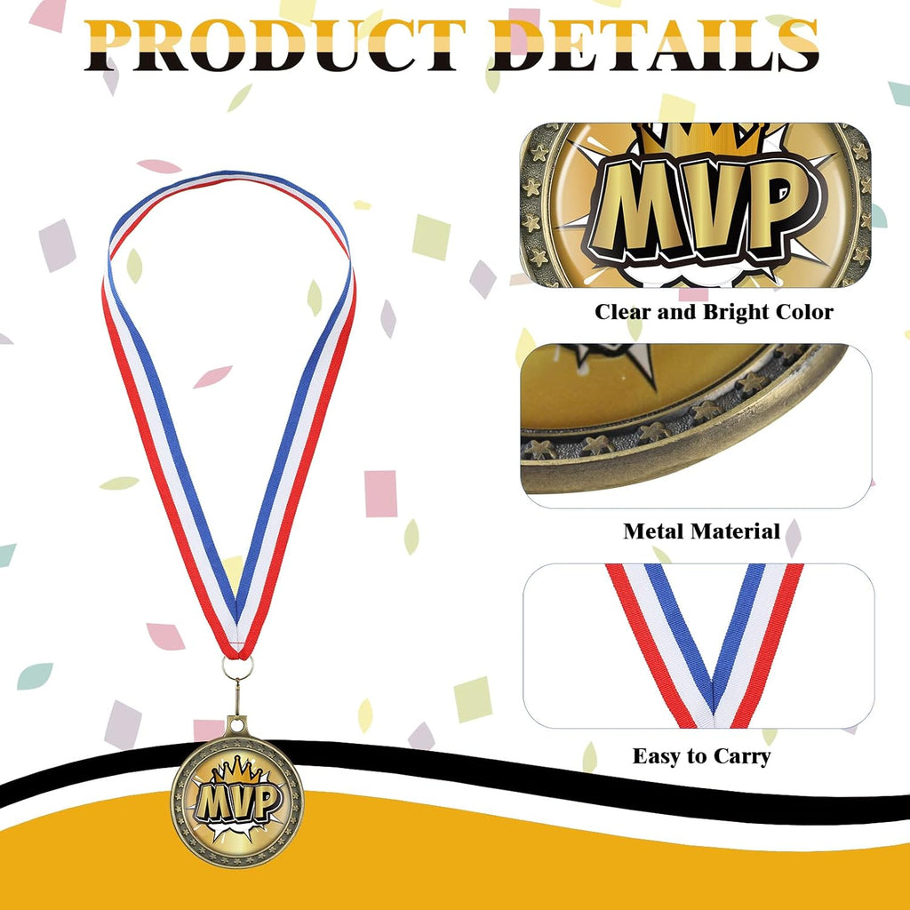 XunYee MVP Champion Awards Medals - Victory Medals for Softball, Baseball, Football & Soccer Teams