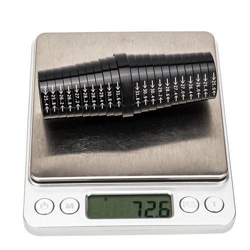 YUELER Bicycles Aluminum Alloys Seats Tube Seatpost Size Measuring Gauges Measurement Sizing Gauges Quick Measuring Sizer Tool