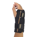 Copper Fit Unisex Adult Fingerless Rapid Relief Adjustable Wrist Wrap with Ice Pack or Heat Therapy, Black, Adjustable