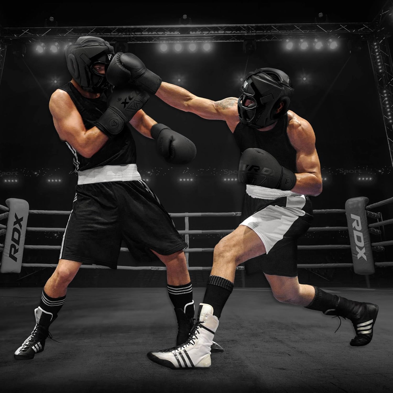 RDX Boxing Headgear - Removable Face Grill for MMA, Muay Thai, Kickboxing & Sparring | Adjustable Fit