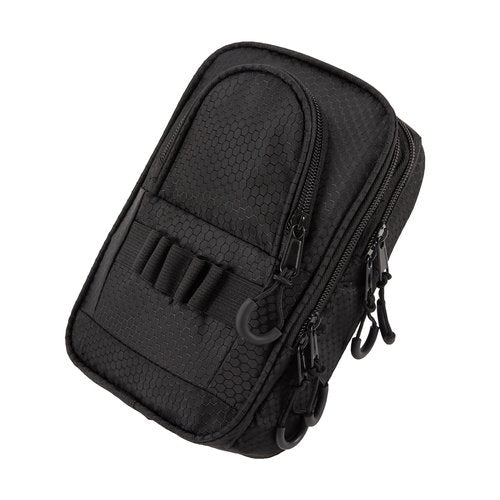 Golf Valuables Pouch for Men, Golf Balls Bag,Store 12-15 Balls,Using Waterproof Honeycomb Material, Holder for Golf Bag, Golf Storage Bags with Multiple Pockets, Golf Bags for Men & Women (Black)