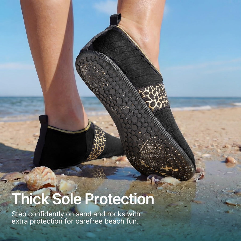 Water Shoes for Women Men Quick-Dry Aqua Socks Swim Beach Barefoot Yoga Exercise Wear Sport Accessories Pool Camping Must Haves Adult Youth Size 7-8Women/6-7Men