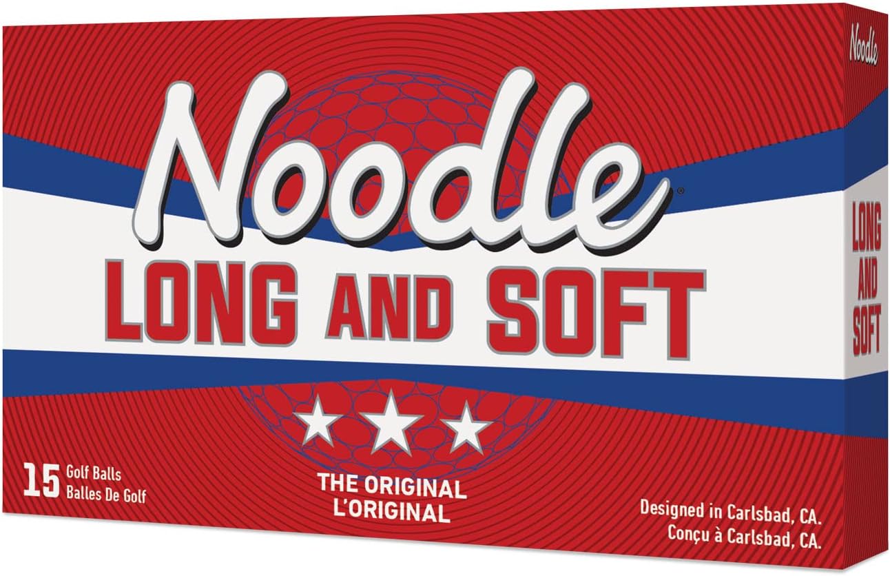 TaylorMade Noodle Golf Balls - Ultra-Soft 34 Compression Core for Enhanced Feel & Spin | Patented Dimple Design
