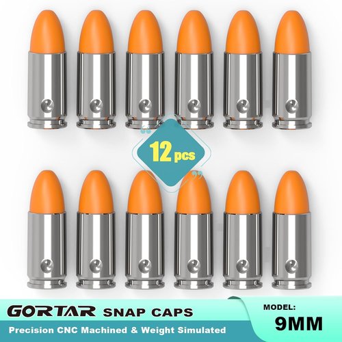 GORTAR Snap Caps Training Dummy Rounds Practice Safe Loading Firing Close to Real Weight