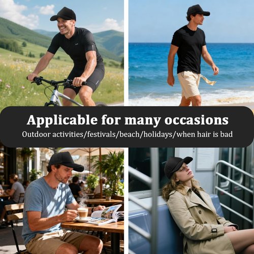 24 Pcs Batch Trucker Hats Bulk Beach Hats for Men Mesh Back Ball Cap Rugged Classic Baseball Trucker Cap for Men and Women (US, Alpha, One Size, Black 24 Pack)