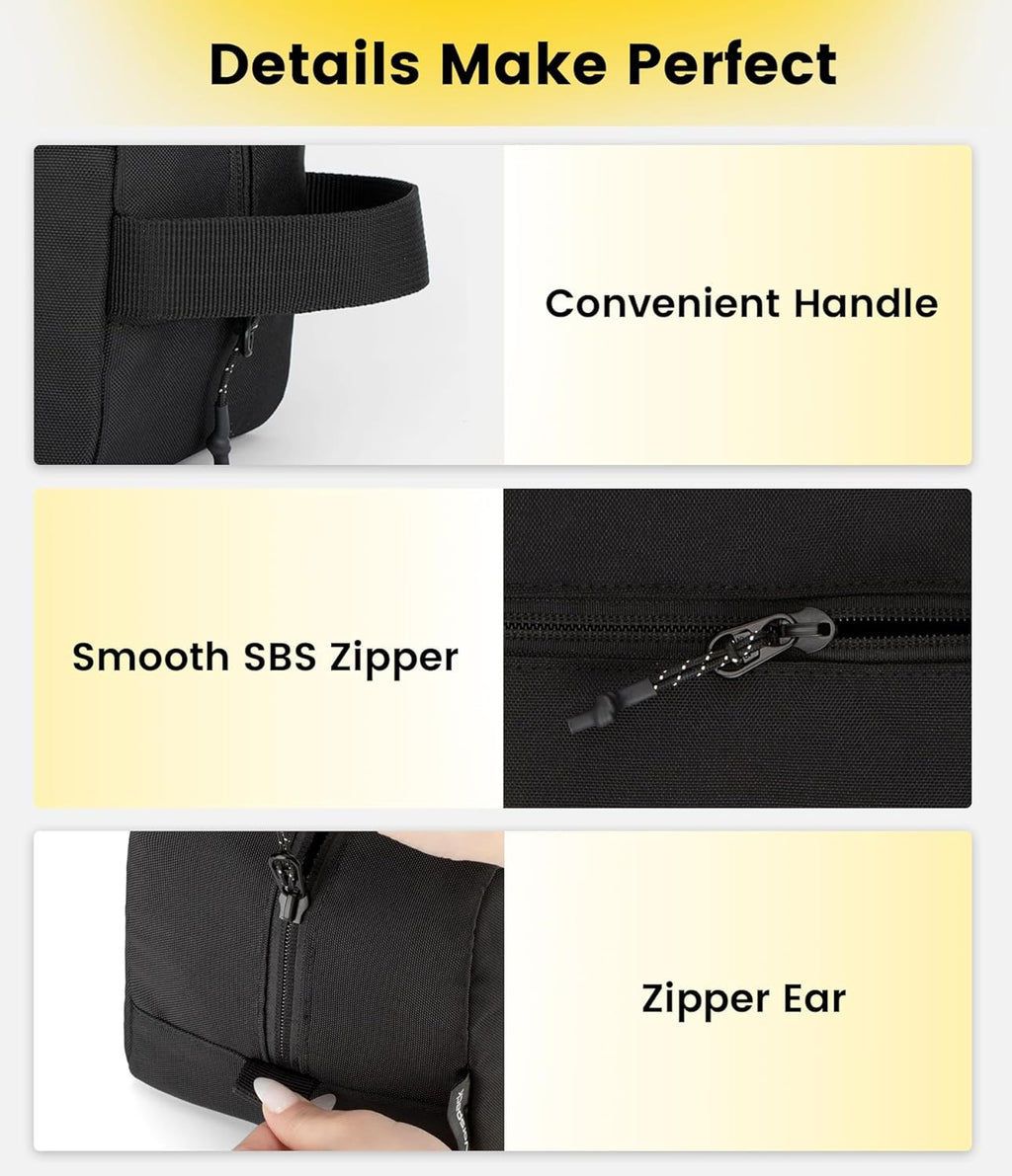 Vorspack Travel Toiletry Bag for Men - Water-Resistant Hanging Organizer | Perfect for Toiletries & Accessories