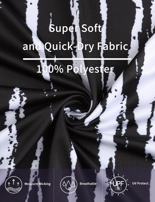 Hiking Shirts Women,Cucuchy Long Sleeve Pullover Tops Quarter Zip Workout Shirts UPF 50+ SPF Shirt 1/4 Zip Pullover Athletic Running Yoga Golf Tops Black Tie Dye XL