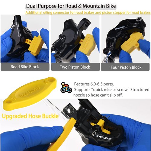 ROWYOU Brake Bleed Kit, Bicycle Bleeder Hydraulic Disc Brake Bleed Kit Tool for Shimano, for MAGURA, for TEKTRO, for SRAM Series Bike Brake Repair Tools