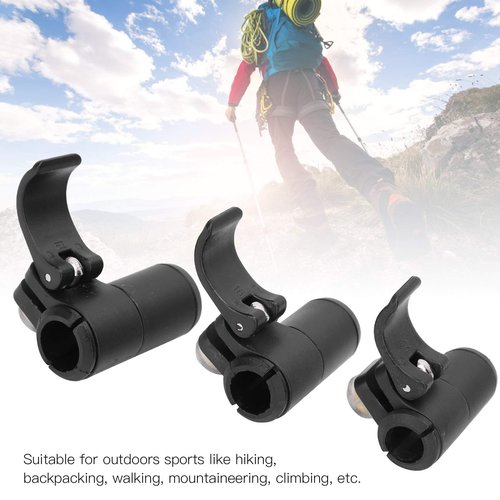 Climbing Stick Pole External Lock, Walking Pole Quick Lock, Black for Outdoors Sports Like Hiking, Backpacking, Walking, Mountaineering, Climbing