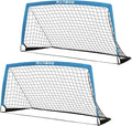RUNBOW Kids Soccer Goal - 6x4 FT Portable Folding Net with Carry Bag for Indoor/Outdoor Training