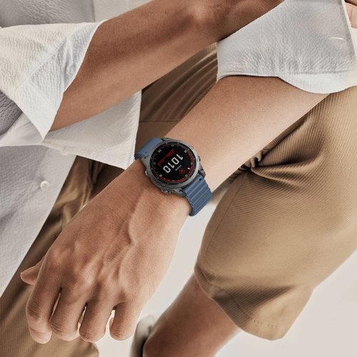 NotoCity for Garmin Fenix 6 Band 22mm Ocean Watch Band for Fenix 7, Fenix 5, Fenix 6 Pro, Fenix 5 Plus, Forerunner 955/945, Approach S60/S62, Epix (Slate)