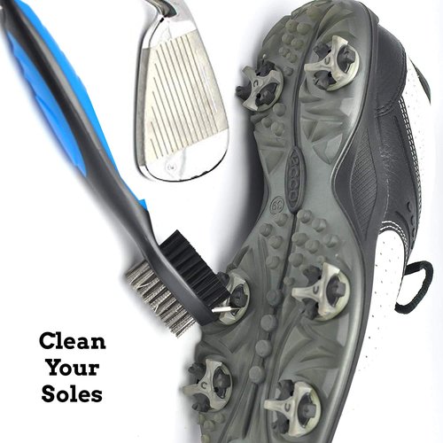 ToVii Golf Towel Microfiber Waffle Pattern Golf Towel | Brush Tool Kit with Club Groove Cleaner | Golf Divot Tool Accessories for Men
