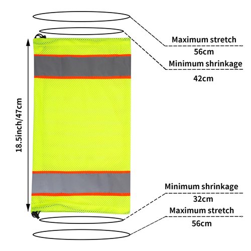 High Visibility Reflective Unisex-adult Work Leg Gaiter,Hi Vis Reflective Classic Two-tone Mesh Leg Gaiters (Yellow)