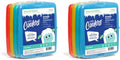 Fit & Fresh Cool Coolers | 4-Pack Slim Ice Packs - Quick Freeze, Space-Saving Design for Lunch Boxes & Coolers