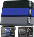 Arena Strength Fabric Booty Bands - Premium Resistance Bands for Legs and Glutes | Includes Workout Guide & Carry Case