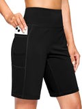 G Gradual Women's Bermuda Shorts - High Waisted Athletic Knee-Length with Pockets | 7''/9'' Sizes