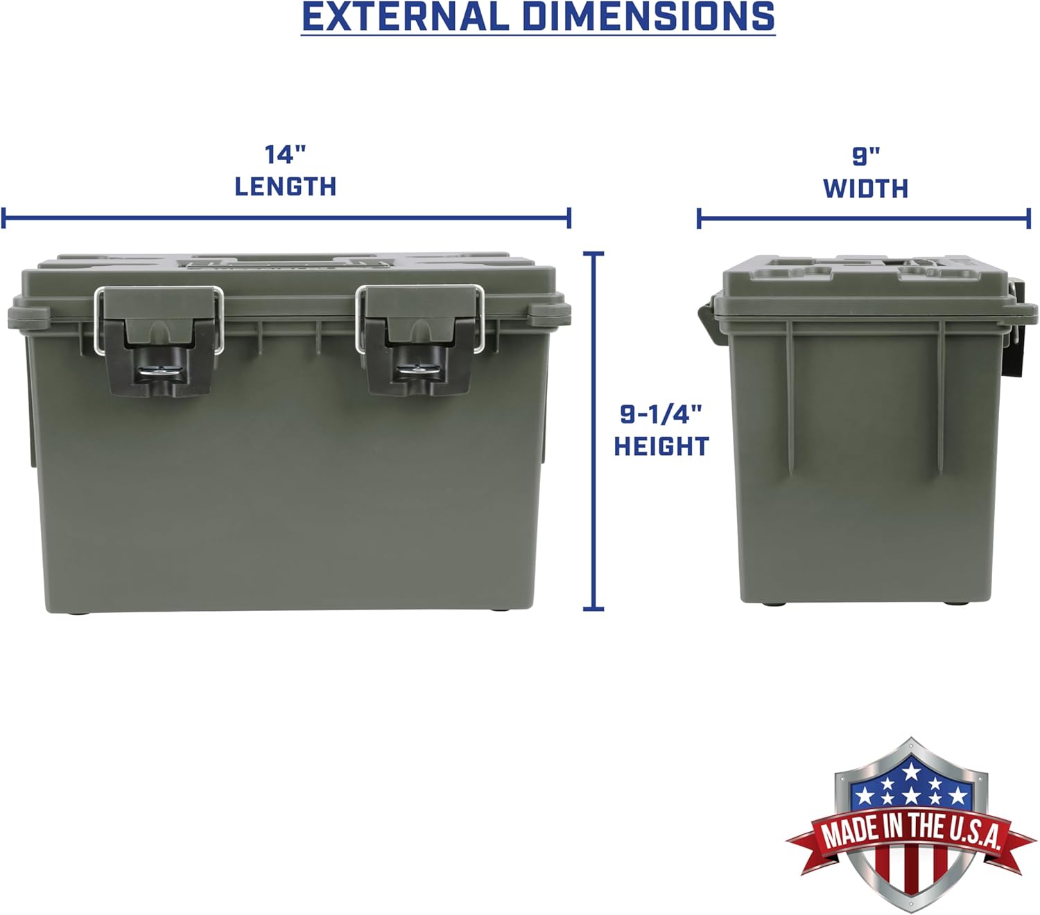 Sheffield XL Storage Bins with Lids - 2-Pack Stackable, Lockable & Water-Resistant Containers