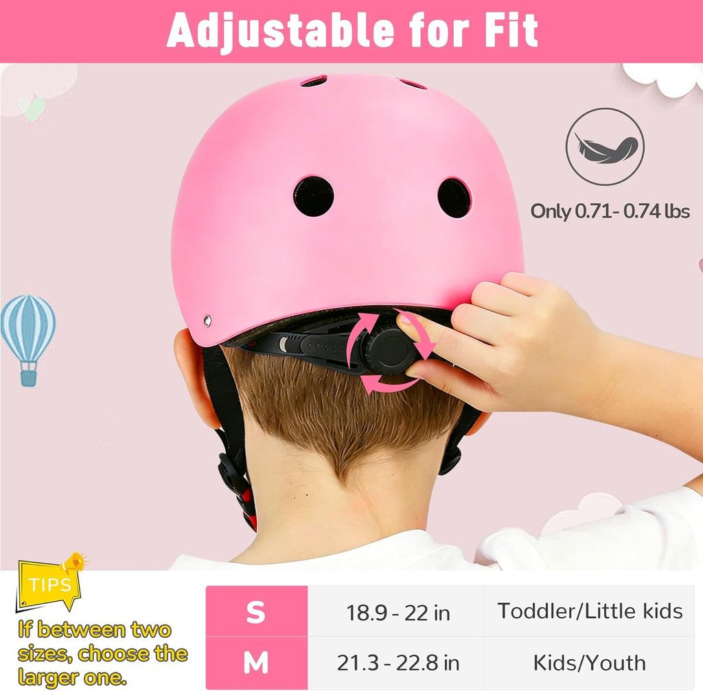 Skiennix Kids Bike Helmet - Adjustable Lightweight Safety for Ages 1-14 | Multi-Sport Use