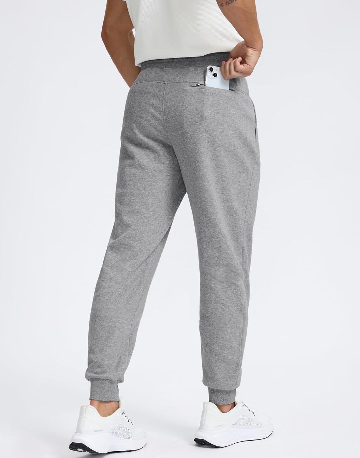 Skiennix Men's Fleece Lined Joggers - Warm Athletic Sweatpants with Zipper Pockets | Winter Comfort