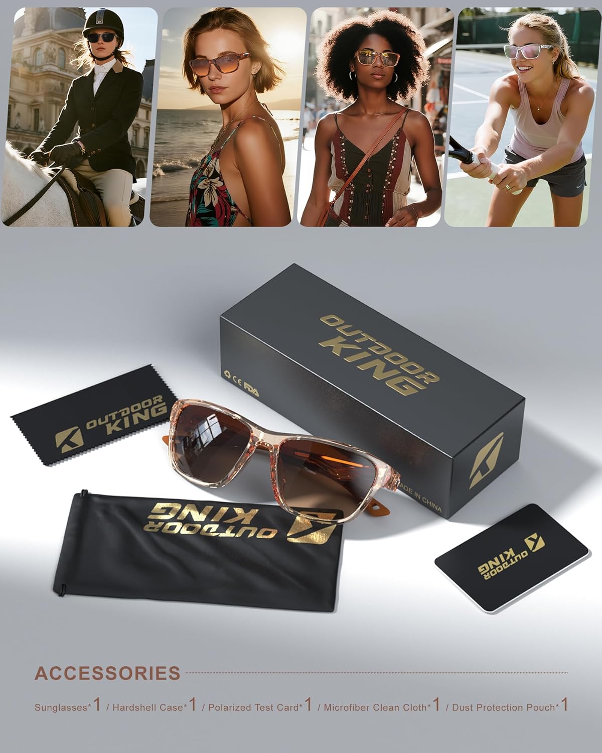 Polarized Sunglasses by [Brand Name] - UV Protection for Men & Women | Ideal for Running, Cycling, Fishing, Golf