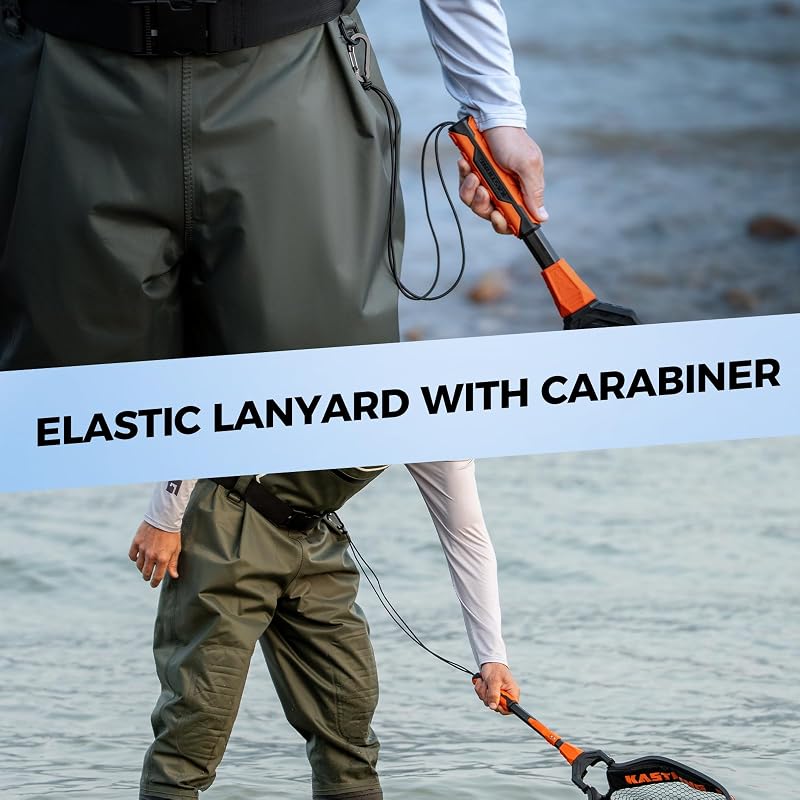KastKing Titanet Folding Landing Net for Kayak & Fly Fishing - 26" Total Length