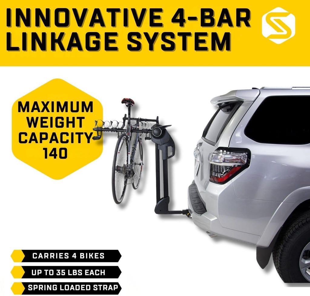 Saris Glide EX Bike Rack - Premium Hitch-Mounted Design for 2 Bikes | Durable & Easy to Use