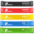 Panathletic Resistance Bands, Set of 5 Bands – 5 Different Resistance Levels, Exercise Guide, eBook, Carry Bag – 5X Loop Band for Booty and Legs Women - Fitness Stretch Band for Workout Men