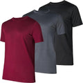 Men’s Workout Short Sleeve Athletic Gym T-Shirts 3 Pack Mens Dry Fit Running Shirt Moisture Wicking Active Crew Tees for Men