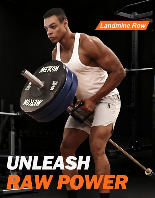 Fitarc Double D Row Handle - Non-Slip V Bar Attachment for Home Gym | T Bar Row & LAT Pulldown Accessory