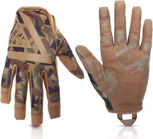 Glove Station Impulse 1.0 Touchscreen Gloves for Men - Suede Leather & Spandex for Motorcycle, Airsoft, Work