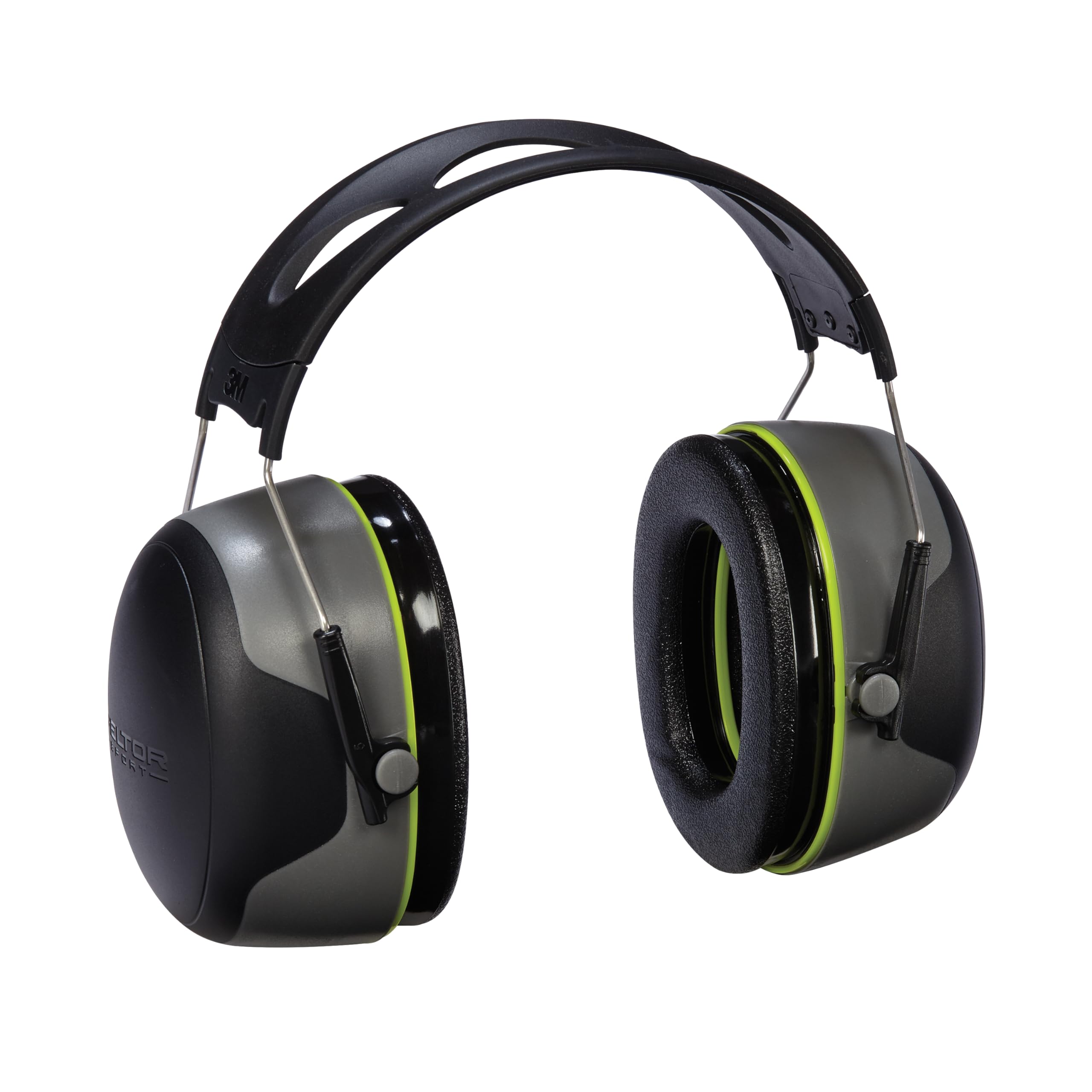 Peltor Sport Ultimate Hearing Protector, Noise Reduction Rating (NRR) 30 dB, Lightweight Design For Comfort & Extended Wear, Peltor Sport's Highest Noise Reducing Ear Muffs, Black/Grey (97042-PEL-6C)