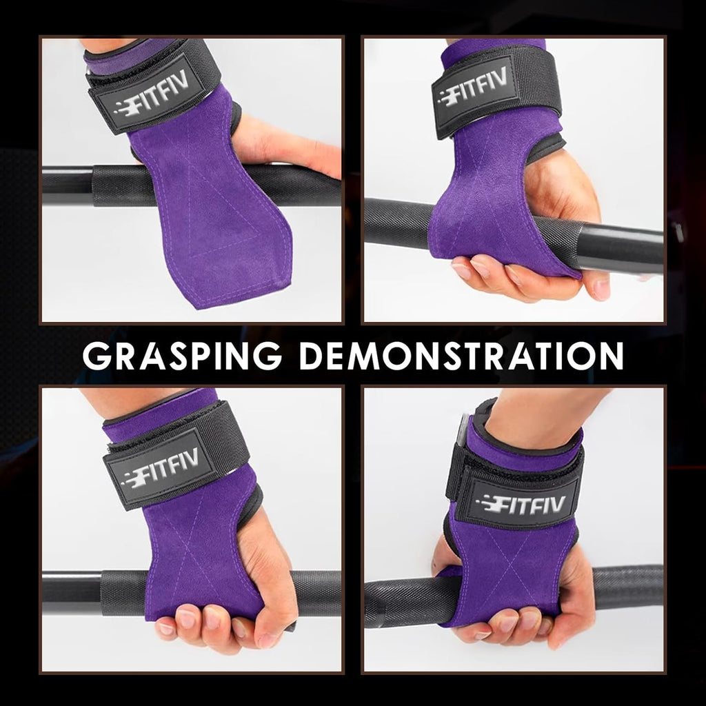 Regine Switzerland Weight Lifting Wrist Straps - Double Leather with Neoprene Padding for Men & Women