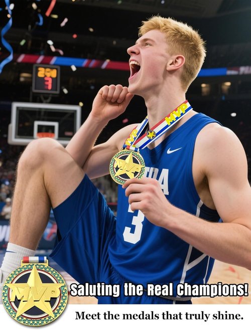 MVP Champion Awards Medals - Heavy Duty Sports Medals for Basketball, Football, Soccer & More | Team MVP Gift