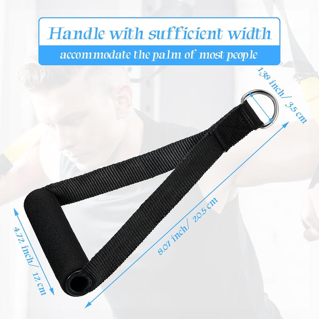 Sumind Gym Exercise Handles - 16 Pcs Heavy-Duty Cable Machine Attachments for Home Workouts