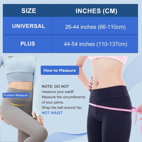 XURDKS Sacroiliac SI Joint Hip Belt With 360°Anti-slip strips for Men and Women Adjustable Pelvic Support and Lower Back Brace Belt for Sciatica,Pelvis,Lumbar & Nerve Pain Si Joint(Universal)