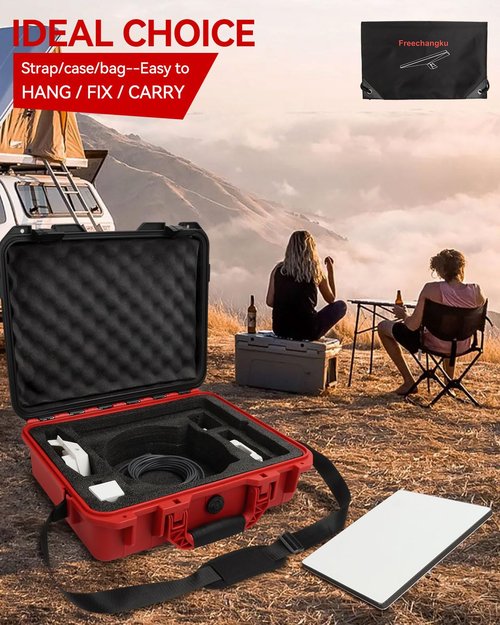 Freechangku For Starlink Mini Case Waterproof Hard Case Starlink Dishes Travel Protective Kit,Waterproof Storage Box Carrying Bag Dish Starlink Accessories Organizer