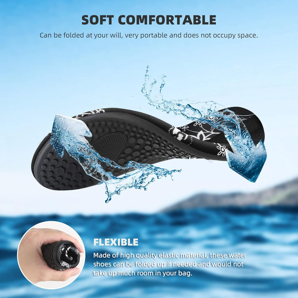 Skiennix Water Shoes - Quick-Dry Aqua Socks for Beach, Pool & Yoga | Adult & Youth Sizes Available