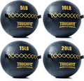 ToughFit Soft Wall Ball - Weighted Medicine Ball for Cardio & Strength Training | Perfect for Cross Training and Partner Toss