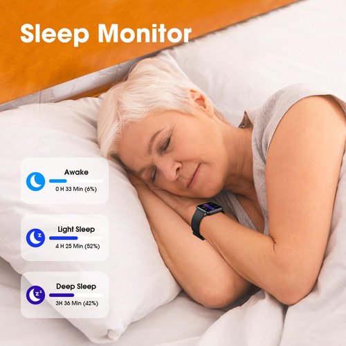 Pautios Pedometer Watch Senior Friendly No App/Phone Required, Waterproof Fitness Tracker Watch with Step Counter Calories/Sleep Tracker for Walking Running for Men Women