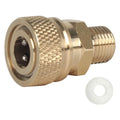 HMKUGO 1/8 NPT Male Thread Quick-Disconnect Plug Adapter, 8mm Fmale Quick Disconnect Adapter, PCP Paintball Charging Fittings with Sealing O-Ring