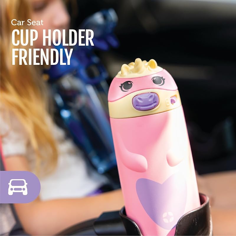 Ello Ellies 12oz Stainless Steel Kids Water Bottle - Pig Variation