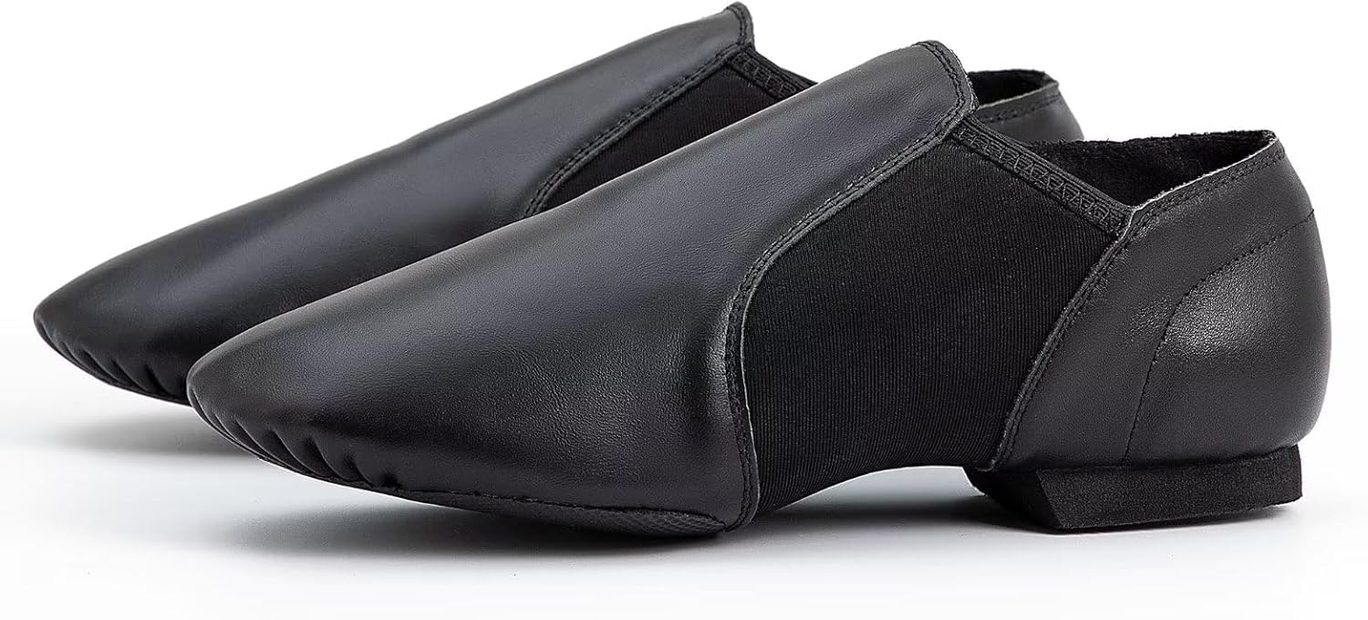 Skiennix Dance Jazz Shoes - Premium Cowhide Leather for Men & Women | Comfortable Fit