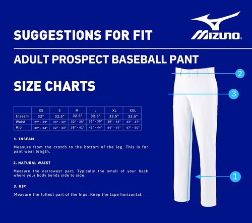 Mizuno Men's MVP Pro Piped Pant - Comfortable Fit for Athletic Performance | Available in Multiple Sizes