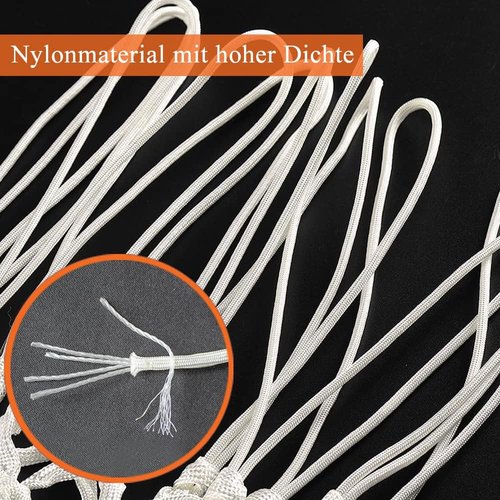 KATOP Professional Heavy Duty Basketball Net Replacement - All Weather Anti-Whip | Fits Standard Rims - 12 Loops (White & Red)