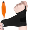 Skiennix Ultra-Thin Wrist Brace Support - Pain Relief for Carpal Tunnel & Arthritis | 2 Pcs, Black & Orange