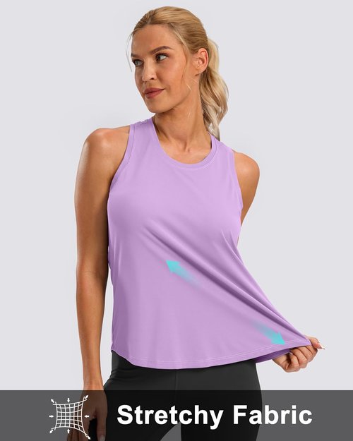 G Gradual Women's Racerback Workout Tank Top - Loose Fit Sleeveless Athletic Yoga Shirt