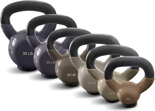 Kettlebell Sets by Professional Grade - Durable Cast Iron Strength Training Weights for Home Workouts | Ideal for Men & Women