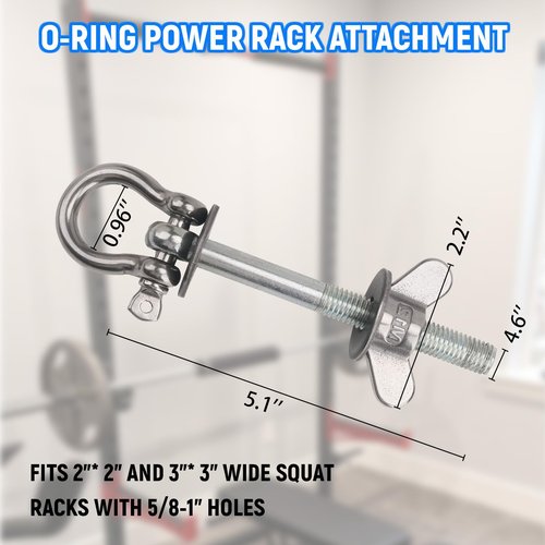 GGTE Band Pegs for Power Rack, Power Rack Attachments for Resistance Bands, O-Ring Attachment for Power Rack, Do Allkinds of Resistance-Band Workouts with Powerrack (2 Pack)