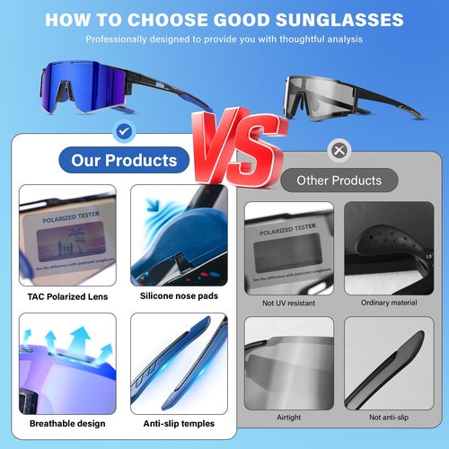 DioKiw 4PACK Kids Sunglasses Polarized Youth Baseball Sunglasses Boys Girls Softball Cycling UV400 Protection Goggles